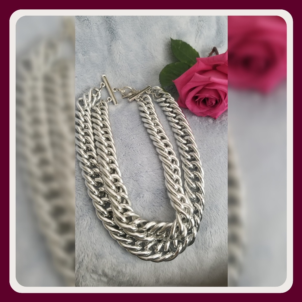 Anne Klein silver choker